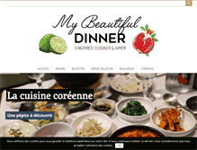 Tablet Screenshot of mybeautifuldinner.com